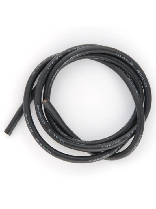 BEEZ2B FIL SILICONE 10AWG (5,27MM²) NOIR - 1M BEEC3010K