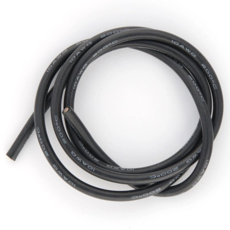BEEZ2B FIL SILICONE 10AWG (5,27MM²) NOIR - 1M BEEC3010K