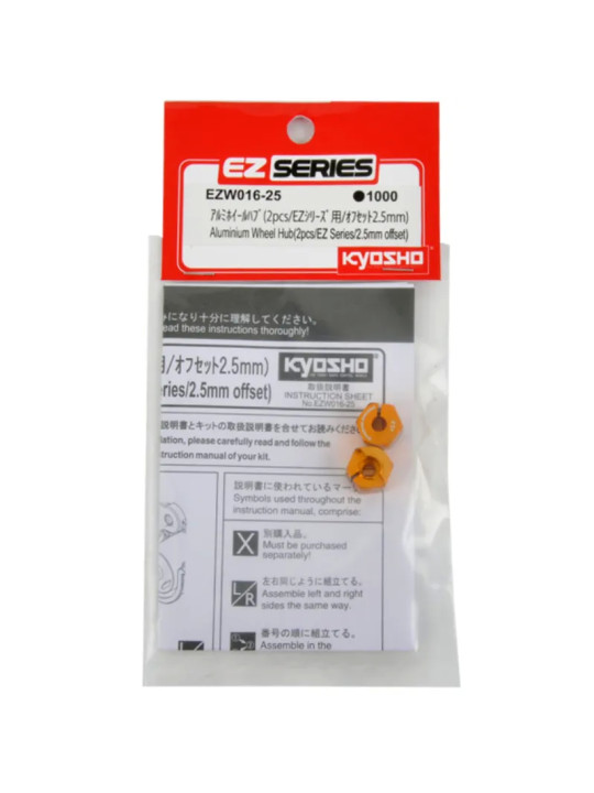 KYOSHO ALUMINIUM WHEEL HUB EZ SERIES 1:10 EP EZW016-25