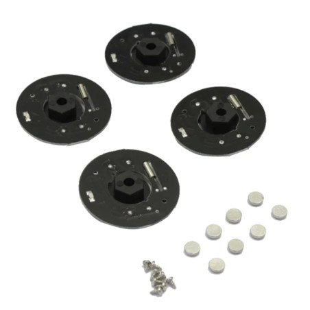 KYOSHO DISQUES DE ROUE A LED EZ SERIES 1:10 EP (4) - BLEU EZW017