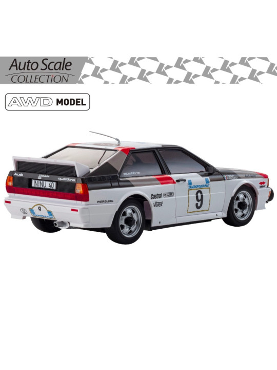 KYOSHO AUTOSCALE MINI-Z AUDI QUATTRO G4 ACROPOLIS 1982 NO9 (MA020N-L) MZP491AC