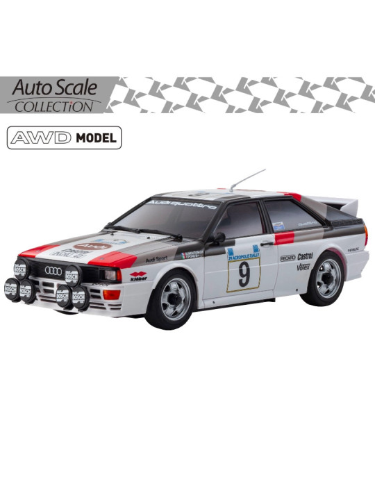 KYOSHO AUTOSCALE MINI-Z AUDI QUATTRO G4 ACROPOLIS 1982 NO9 (MA020N-L) MZP491AC