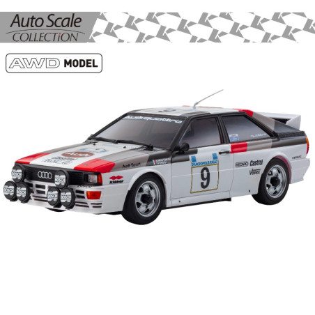 KYOSHO AUTOSCALE MINI-Z AUDI QUATTRO G4 ACROPOLIS 1982 NO9 (MA020N-L) MZP491AC