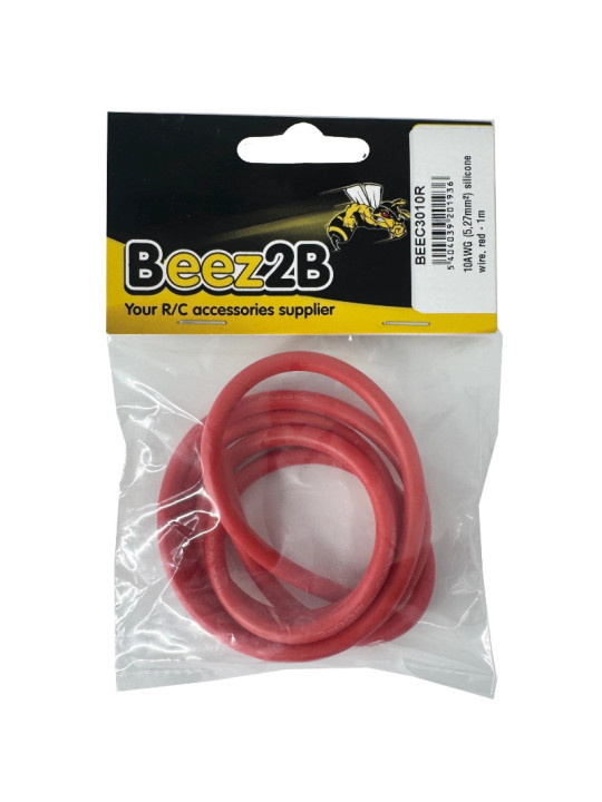 BEEZ2B FIL SILICONE 10AWG (5,27MM²) ROUGE - 1M BEEC3010R