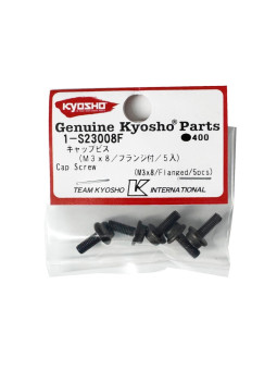 KYOSHO VIS TETE BTR EPAULEE METAL M3X8MM (5) 1-S23008F