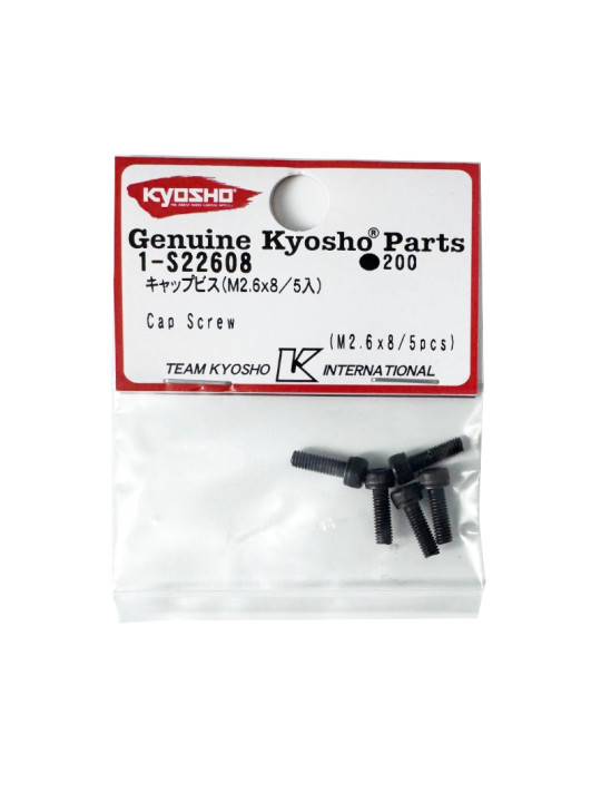 KYOSHO VIS TETE BTR METAL M2.6X8MM (5) 1-S22608