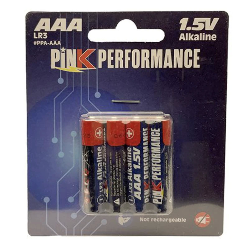 PINK PERFORMANCE AAA ALKALINE 1.5V DRY CELL (4PCS) PPA-AAA