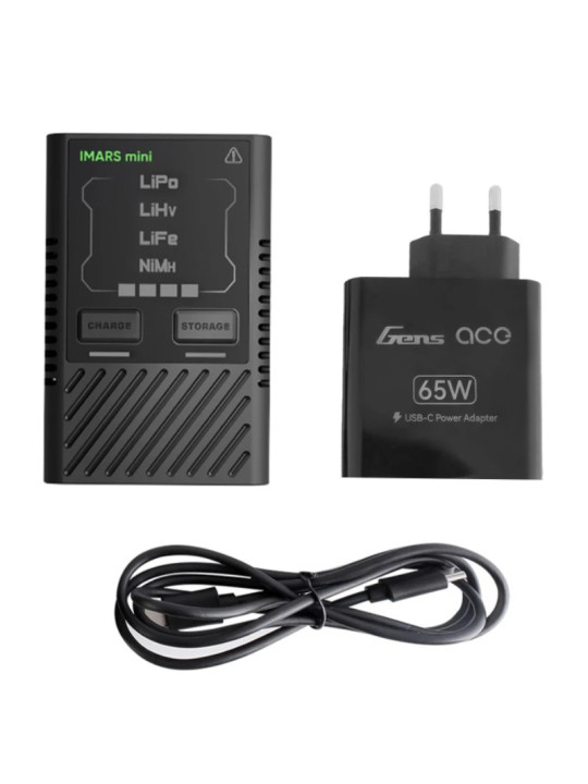 GENS ACE CHARGER IMARS MINI USB-C 2-4S & ADAPTER 65W (EU) GEA60WE1