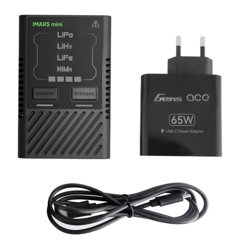 GENS ACE CHARGER IMARS MINI USB-C 2-4S & ADAPTER 65W (EU) GEA60WE1