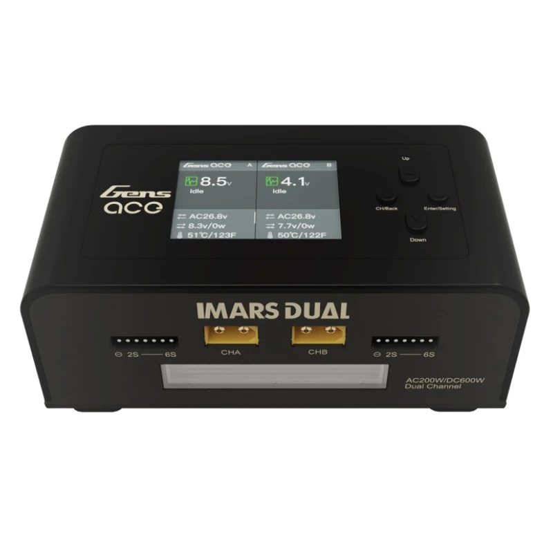 GENS ACE CHARGEUR IMARS DUAL CHANNEL 200W (EU) NOIR GEA200WDU