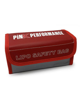 PINK PERFORMANCE LIPO BATTERY SAFETY BAG - M (185X75X65MM) PP0-LB001M