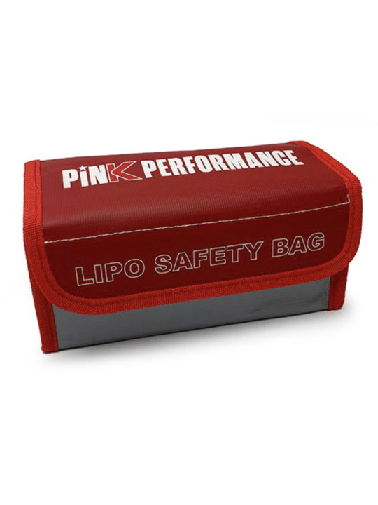 PINK PERFORMANCE LIPO BATTERY SAFETY BAG - M (185X75X65MM) PP0-LB001M