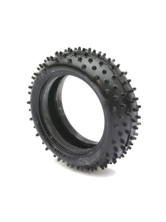 BALLISTIC 1:10 BUGGY TYRES 4WD FRONT SPIKE GREEN (2) BBT03