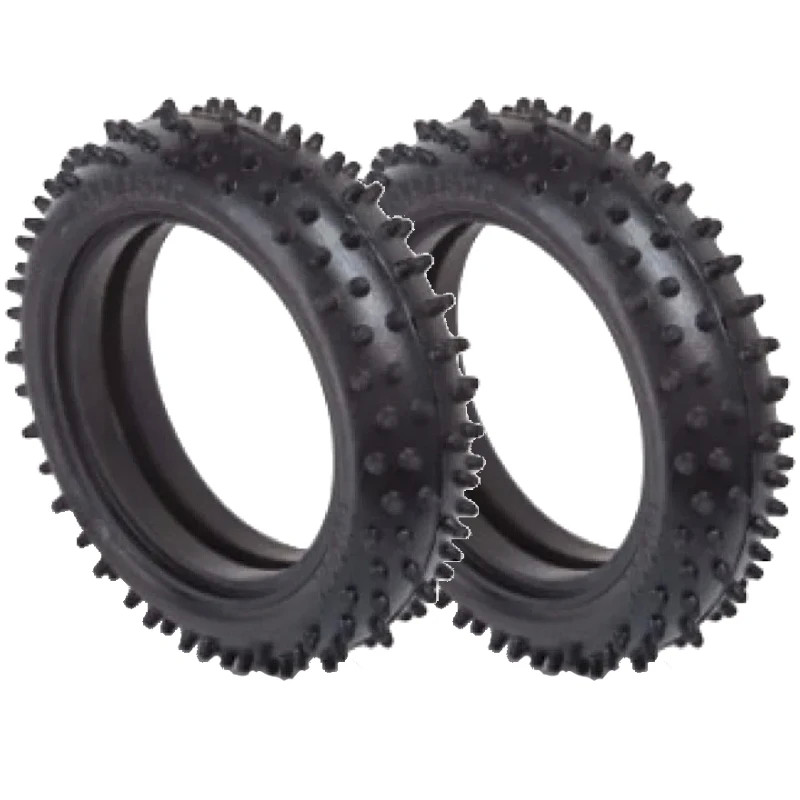 BALLISTIC 1:10 BUGGY TYRES 2WD FRONT SPIKE BLUE (2) BBT06