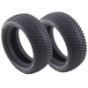 BALLISTIC 1:10 BUGGY TYRES 4WD FRONT PIN GREEN (2) BBT14