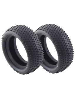 BALLISTIC 1:10 BUGGY TYRES 4WD FRONT PIN PINK (2) BBT17