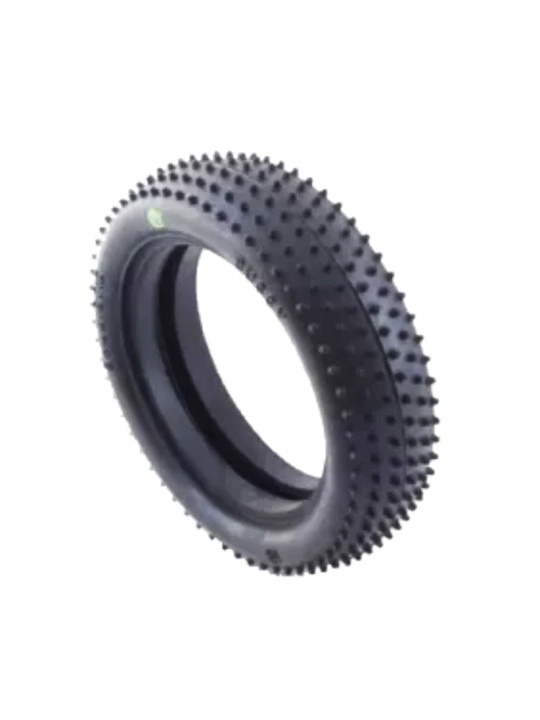 BALLISTIC 1:10 BUGGY TYRES 2WD FRONT PIN WHITE (2) BBT21