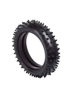 BALLISTIC 1:10 BUGGY TYRES 2WD SPIKE WHITE (2) BBT24