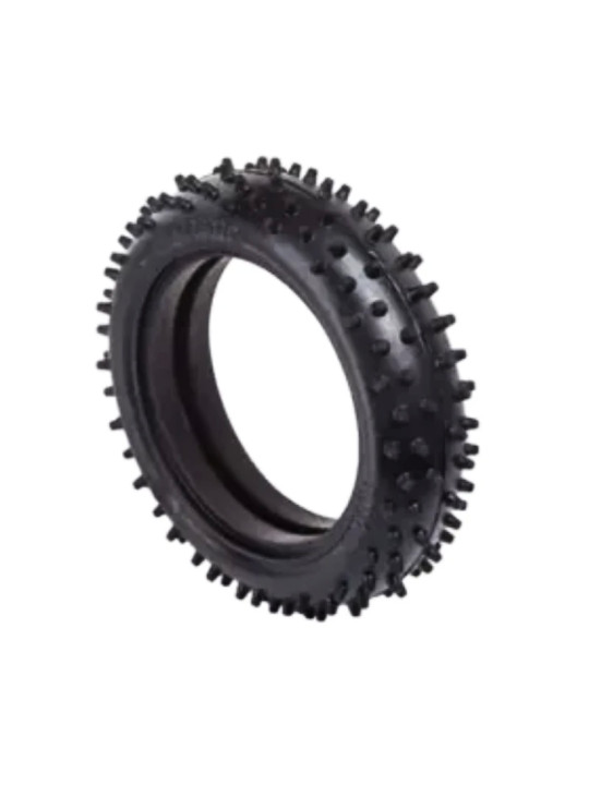 BALLISTIC 1:10 BUGGY TYRES 2WD SPIKE WHITE (2) BBT24