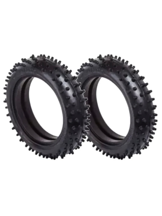 BALLISTIC PNEUS BUGGY 1:10 AVANT 2WD SPIKE WHITE (2) BBT24