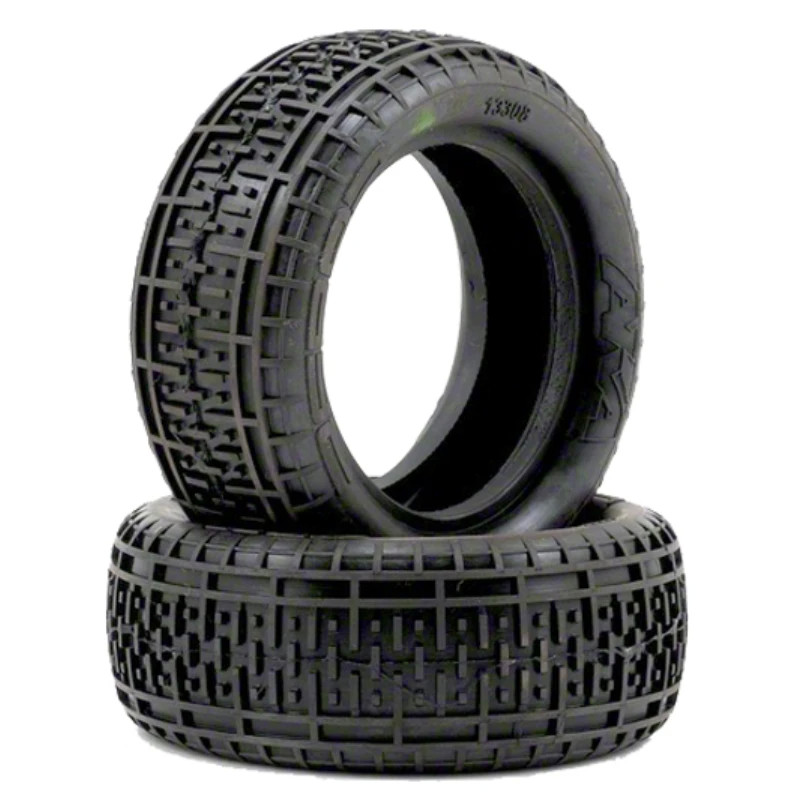 AKA 1:10 BUGGY TYRES REBAR 4WD FR SOFT (2) (NO INSERTS) AKA13308S
