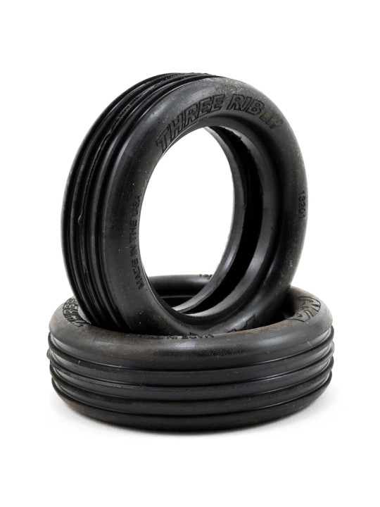 AKA 1:10 BUGGY TYRES THREE RIB 4X2 FR SUPER SOFT (2) (NO INSERTS) AKA13201V