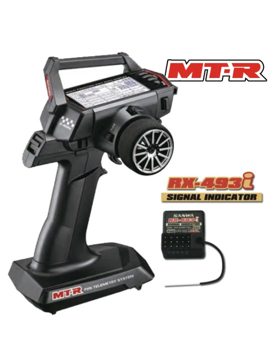 SANWA MT-R FH5 4-CHANNEL 2.4GHZ RADIO SYSTEM W/RX493I RECEIVER 101A32773A