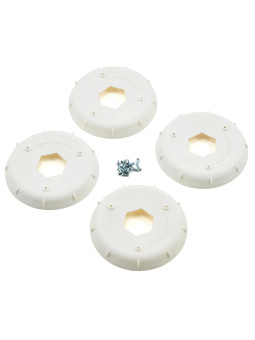 AKA FLASQUE JANTES EVO BUGGY 1/8 (4) - BLANCHES AKA34003W