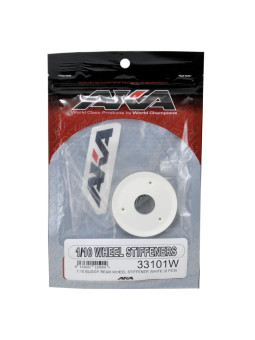 AKA 1/10 BUGGY REAR WHEEL STIFFENER WHITE (2) AKA33101W