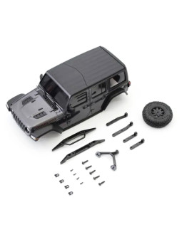KYOSHO BODYSHELL JEEP WRANGLER RUBICON GREY MINI-Z 4X4 MX01 MXB01GM