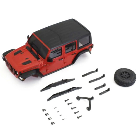 KYOSHO BODYSHELL JEEP WRANGLER RUBICON RED MINI-Z 4X4 MX01 MXB01R