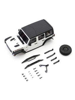 KYOSHO BODYSHELL JEEP WRANGLER RUBICON WHITE MINI-Z 4X4 MX01 MXB01W