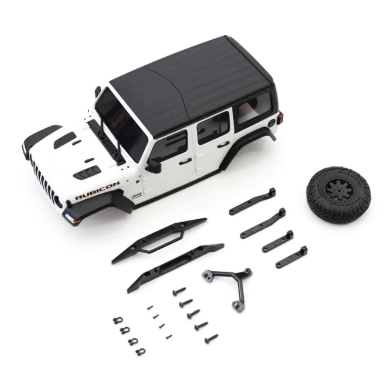 KYOSHO BODYSHELL JEEP WRANGLER RUBICON WHITE MINI-Z 4X4 MX01 MXB01W