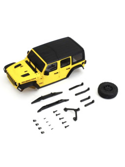 KYOSHO BODYSHELL JEEP WRANGLER RUBICON YELLOW MINI-Z 4X4 MX01 MXB01Y