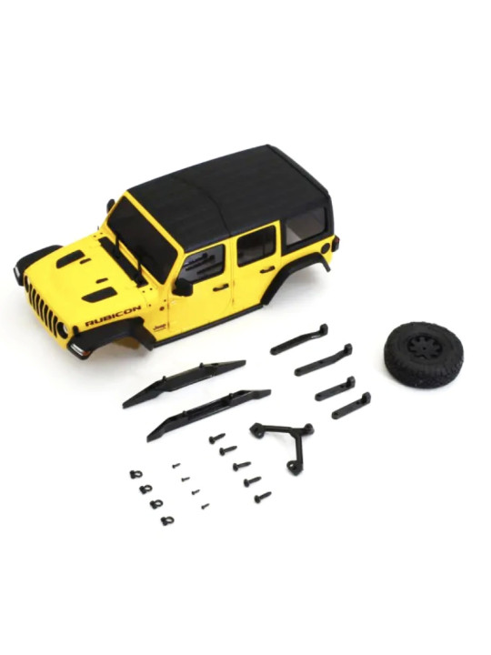 KYOSHO CARROSSERIE JEEP WRANGLER RUBICON JAUNE MINI-Z 4X4 MX01 MXB01Y