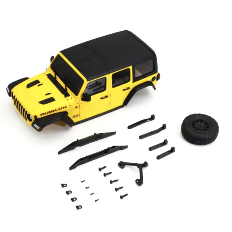 KYOSHO CARROSSERIE JEEP WRANGLER RUBICON JAUNE MINI-Z 4X4 MX01 MXB01Y