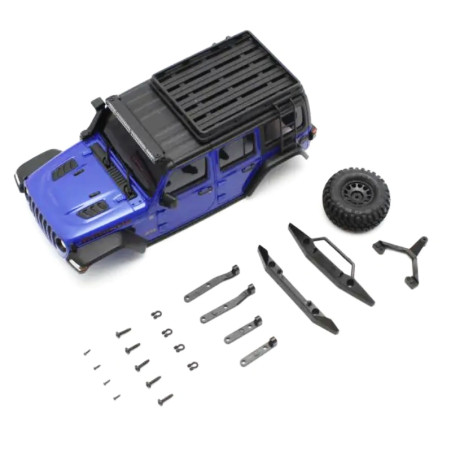 KYOSHO BODYSHELL JEEP WRANGLER RUBICON M.BLUE MINI-Z 4X4 MX01 MXB08MB