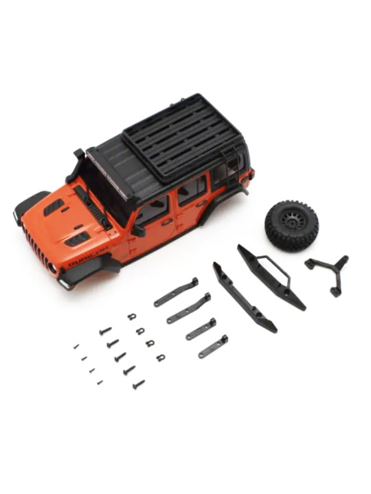 KYOSHO CARROSSERIE JEEP WRANGLER RUBICON M.ORANGE MINI-Z 4X4 MX01 MXB08MO