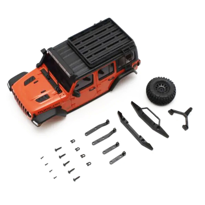 KYOSHO BODYSHELL JEEP WRANGLER RUBICON M.ORANGE MINI-Z 4X4 MX01 MXB08MO