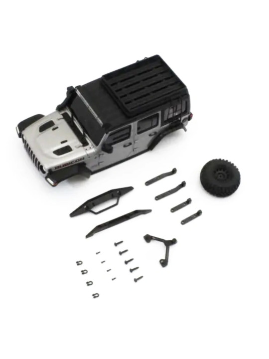 KYOSHO CARROSSERIE JEEP WRANGLER RUBICON SILVER MINI-Z 4X4 MX01 MXB08S
