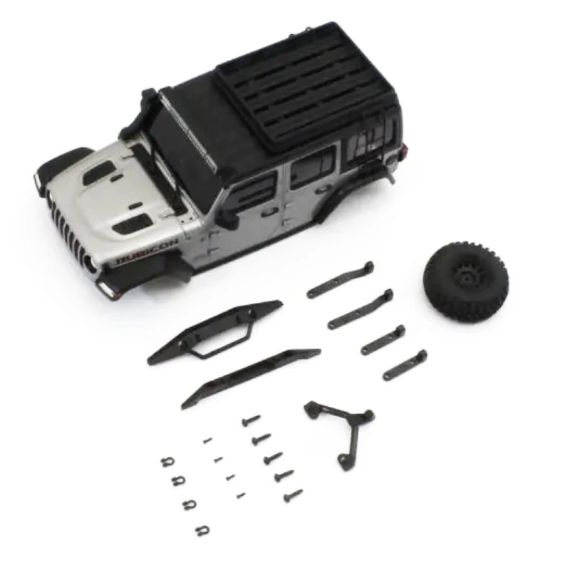 KYOSHO CARROSSERIE JEEP WRANGLER RUBICON SILVER MINI-Z 4X4 MX01 MXB08S