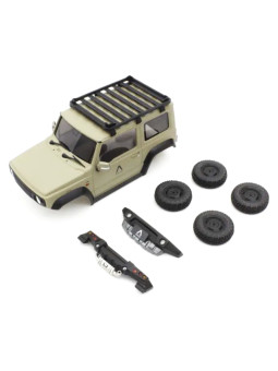 KYOSHO BODYSHELL APIO JIMNY TS4 KHAKI MINI-Z 4X4 MX01 MXBT05K