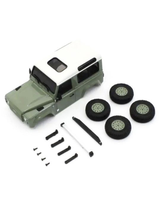 KYOSHO BODYSHELL LAND ROVER DEFENDER 90 HERITAGE GREEN MINI-Z 4X4 MX01 MXBT07GR