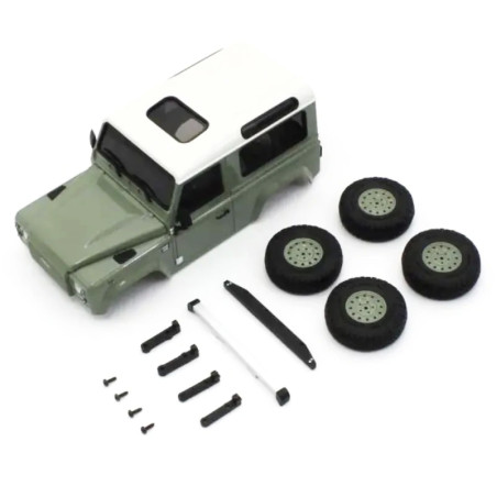 KYOSHO BODYSHELL LAND ROVER DEFENDER 90 HERITAGE GREEN MINI-Z 4X4 MX01 MXBT07GR