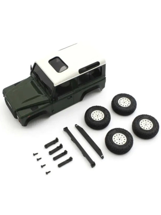 KYOSHO BODYSHELL LAND ROVER DEFENDER 90 HERITAGE C-GREEN MINI-Z 4X4 MX01 MXBT09GR