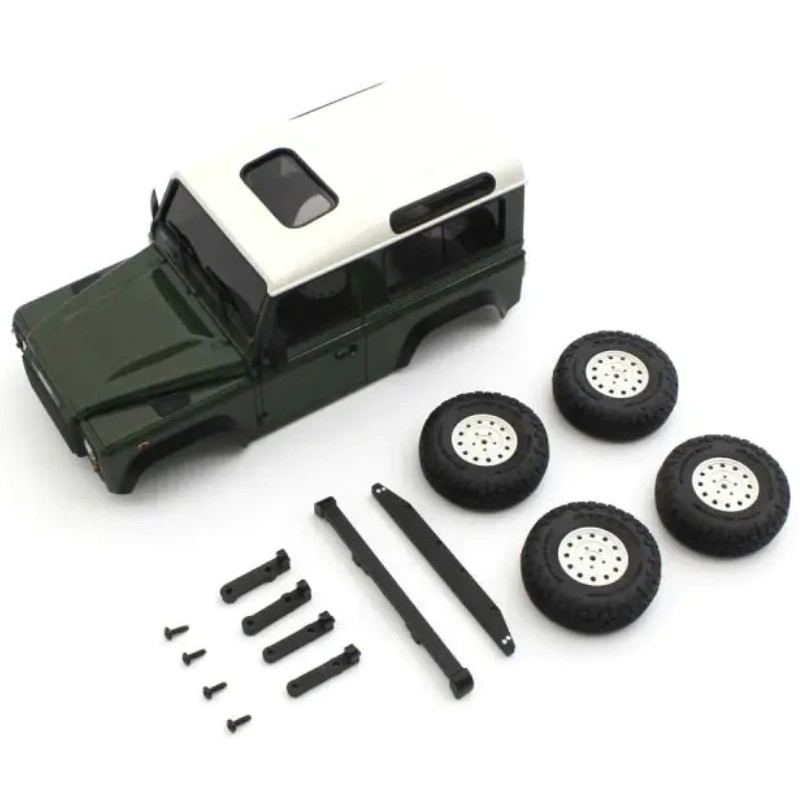 KYOSHO CARROSSERIE LAND ROVER DEFENDER 90 HERITAGE C-GREEN MINI-Z 4X4 MX01 MXBT09GR
