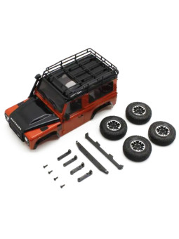 KYOSHO BODYSHELL LAND ROVER DEFENDER 90 ADVENTURE ORANGE MINI-Z 4X4 MX01 MXBT10MO