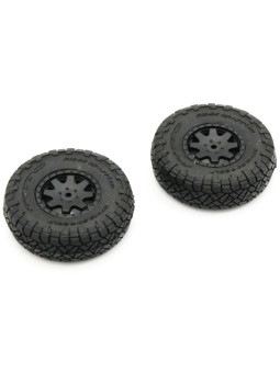 KYOSHO PREMOUNTED TIRE/WHEEL (2PCS) TOYOTA 4RUNNER MINI-Z 4X4 MX01 MXTH001