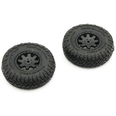 KYOSHO PREMOUNTED TIRE/WHEEL (2PCS) TOYOTA 4RUNNER MINI-Z 4X4 MX01 MXTH001