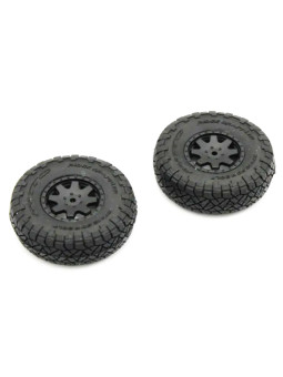 KYOSHO PREMOUNTED TIRE/WHEEL/WEIGHT (2) TOYOTA 4RUNNER MINI-Z 4X4 MX01 HEAVY WEIGHT MXTH001HWB